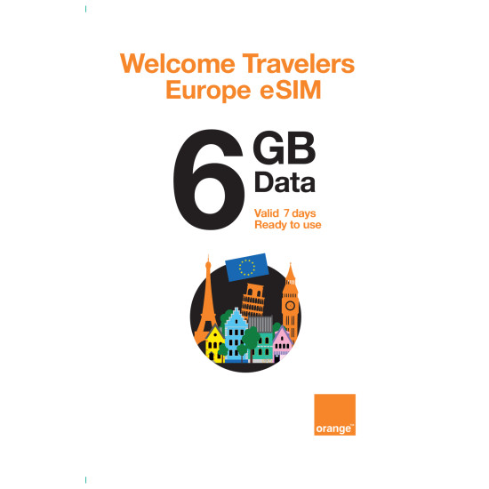 Travelers Weekend eSIM Europe 6GB